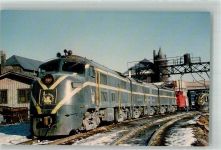 Central Railroad of New Jersey Baldwin Nr. 77-12 Eisenbahnzug Foto AK