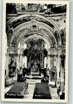 9634 Welzberg Foto AK Kirche innen