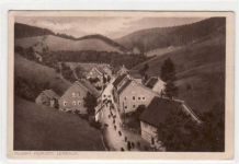 Lerbach. Straßenpartie gelaufen, 1915 kleiner Knick oben und unten links, leichte Stempelspuren, sonst gut erhalten