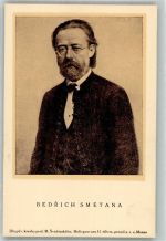 sign. Svabinsky M. Prof. Bedrich Smetana Komponist Künstlerkarte