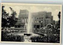 Teplice Teplitz-Schönau Foto AK Stadttheater Leuchtbrunnen