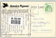 Kingston 1981 Foto AK Hotel Jamaica Pegasus