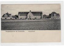 Schkeuditz mit Hauptansicht von Bergmannswohl gelaufen von 1913 kleiner Knick unten rechts, sonst gut erhalten.