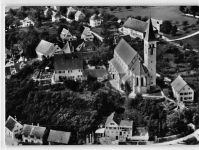 Kirchberg / Iller. Kirche vom Flugzeug aus ungelaufen Gute Erhaltung.