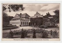 Kötzschenbroda-Zitzschewig mit Männergenesungsheim " Alt - Wettinhöhe " gelaufen von 1933. Gute Erhaltung.
