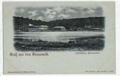 Berlin Wilmersdorf, Grunewald mit Schildhorn Restaurant. ungelaufen frühe Karte, da Anschriftseite noch ungeteilt. Gute Erhaltung.