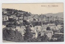 Sebnitz i. Sa. ein Teil der Stadt Stadtschule ungelaufen Gute Erhaltung.
