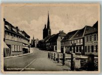39288 O3270 Burg b Magdeburg Gebrauchsspuren Breiter Weg Fachwerkhaus