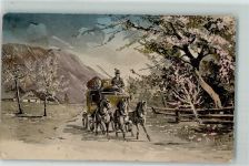 Postillon AK Postkutsche 1914 Künstlerkarte