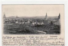 Osnabrück gelaufen, mit Marke und Stempel von 1901. Gute Erhaltung.