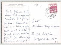 Oberachern. Café und Bierstube Josef Müller. Innenansicht gelaufen. Gute Erhaltung.