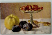 Früchte Nüsse Feige Nußknacker AK Billing, M. 1920