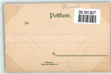 Trauerkarte sign. Michaelis AK Bismarck 1898 Lithographie / Künstlerkarte
