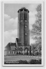 Varel. Blick auf den Wasserturm ungelaufen kleiner Knick oben links, sonst gut erhalten