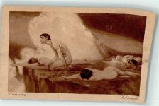 Sehnsucht Erotik AK Fahrenkrog, L. Gebrauchsspuren