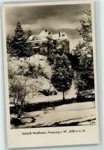 94078 W8393 Freyung , Niederbay - Schloss Wolfenstein Winter