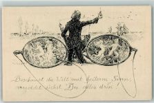 Nr. 197 sign. Hans Volkert Die rosige Brille AK Kunstwart Postkarte