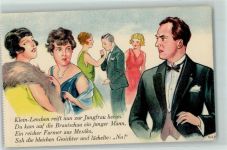Maizena Serie B Bild 10 Flirten Handkuss AK Lebensmittel Künstlerkarte