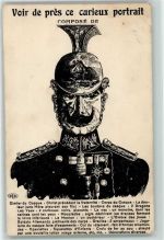 Voir de pres ce curieux potrait Dragoner Soldat 1915 Gebrauchsspuren