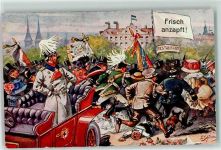 Serie 624 Frisch anzapft Humor Militär AK Schlemo, E.
