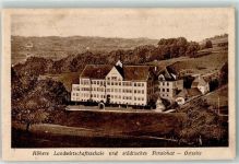84347 W8340 Pfarrkirchen , Niederbay - Höhere Landwirtschaftsschule und städtisches Pensionat Ort handschriftlich