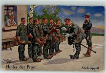 WK I Hinter der Front Stiefelappell Thiele, Arthur 1917 Gebrauchsspuren