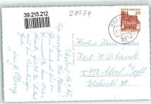 29574 W3112 Ebstorf - Hauptstraße Mühlenteich Landbauschule Kirche