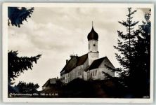 82383 W8126 Hohenpeißenberg - Wallfahrtskirche Maria Himmelfahrt Bahnpost Weilheim- Zug 66