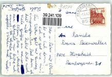91074 W8522 Herzogenaurach - Schwimmbad Fehnturm Rathaus Türmersturm Kirchplatz