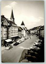 95615 W8590 Marktredwitz - Markt mit Frey-Centrum VW Käfer Mercedes Auto