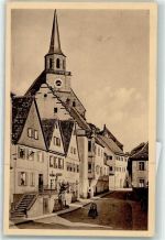 95326 W8650 Kulmbach - Obere Stadt Petrikirche Motorroller Bahnpoststempel