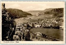 91247 W8561 Vorra , a d Pegnitz Foto AK Fränkische Schweiz Felsen
