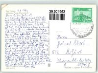 04849 O7282 Bad Düben Foto AK Wilhelm Pieck Oberschule Oldtimer Mofas