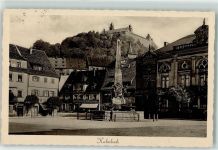 95326 W8650 Kulmbach - Marktplatz Brunnen Plassenburg