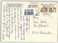 96215 W8620 Lichtenfels , Bay - Hotel Restaurant eigene Metzgerei Preusischer Hof