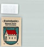 84160 W8316 Frontenhausen Vignette Wappen Kaffee Hag Nr. 417 ca. 1920-1940 Haus