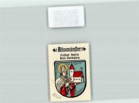 85250 W8064 Altomünster Vignette Wappen Kaffee Hag Nr. 8 ca. 1920-1940 Hl. Alto Kirchenmodell