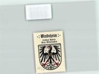 91438 W8532 Bad Windsheim Vignette Wappen Schwarzer Adler Kaffee Hag Nr. 81
