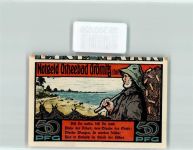 23743 W2433 Grömitz Notgeldschein Notgeld 50 Pfennig Strand Mann Netz Fischer 1921