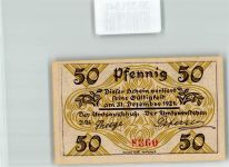 25336 W2200 Klein Nordende Geldschein Notgeld 50 Pfennig Spargelbauer