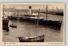 Trouville Dampfer Fischerboot Hafen