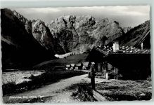 6215 Hinterriß Foto AK Eng Almen Tirol Brunnen