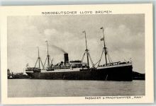 Passagier und Frachtdampfer Main Norddeutscher Lloyd