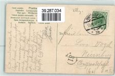 Karren mit Volkstypen Tiergespane AK Esel 1907