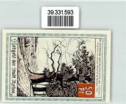 25524 W2210 Itzehoe Geldschein Notgeld 50 Pfennig Histor. Wallenstein-Eiche