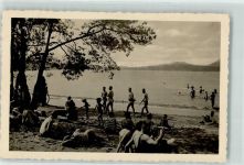 Staré Splavy Thammühl Foto AK Bademode Meer Strand
