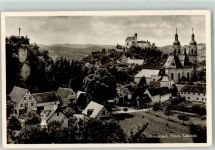 91327 W8556 Gößweinstein Foto AK Burg Wallfahrtskirche Zur Heiligen Dreifaltigkeit Franziskanerkloster
