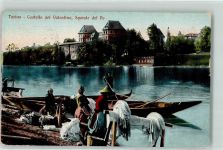10100 Torino Turin - Castello del Valentino Sponde del Po Waschfrauen
