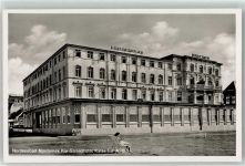 26548 W2982 Norderney - Kur Strandhotel Kaiserhof A.G. Siechen Bier Bank Frau