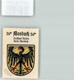74821 W6950 Mosbach , Baden Vignette Wappen Kaffee Hag Nr. 80 ca. 1920-1940 Adler